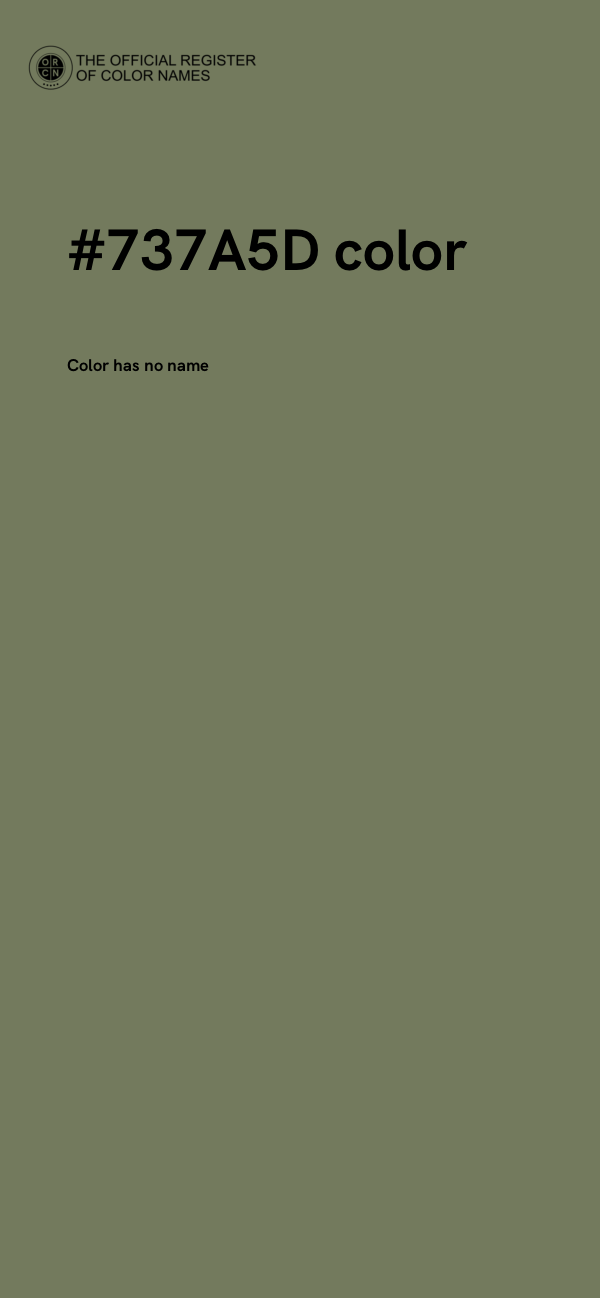 #737A5D color image