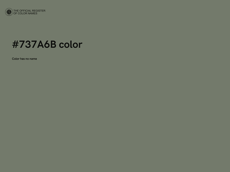 #737A6B color image