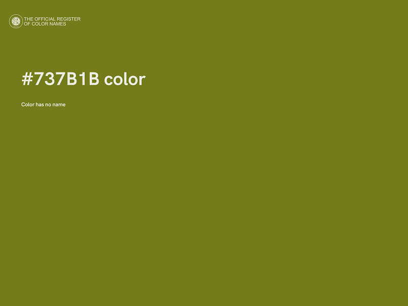 #737B1B color image