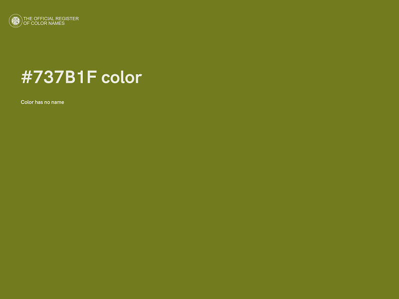 #737B1F color image