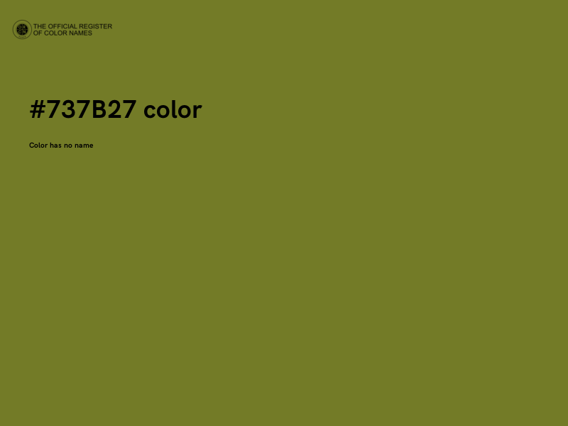 #737B27 color image