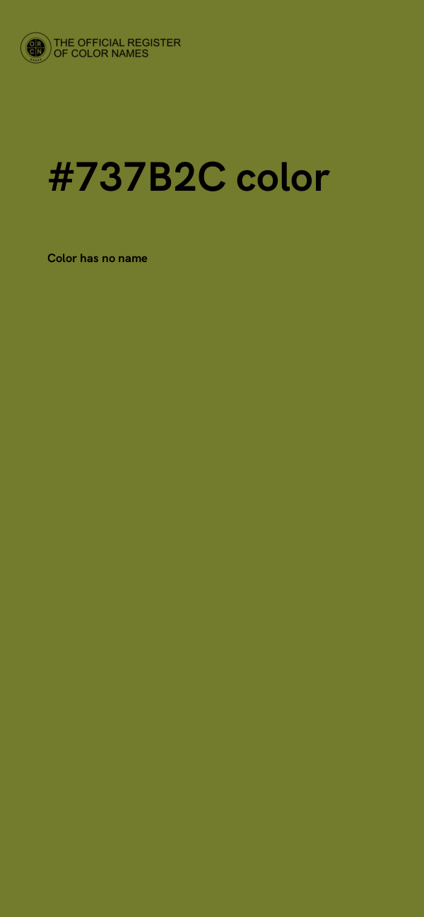 #737B2C color image