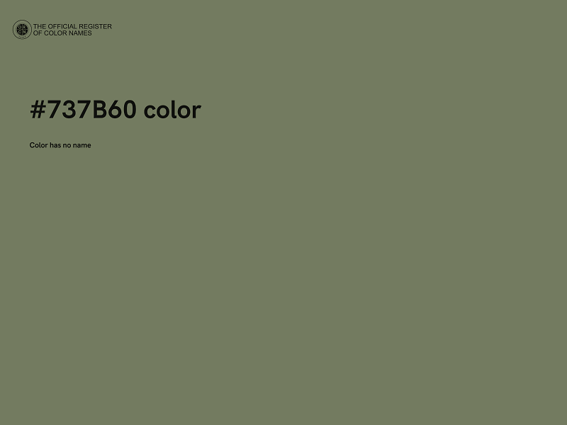 #737B60 color image