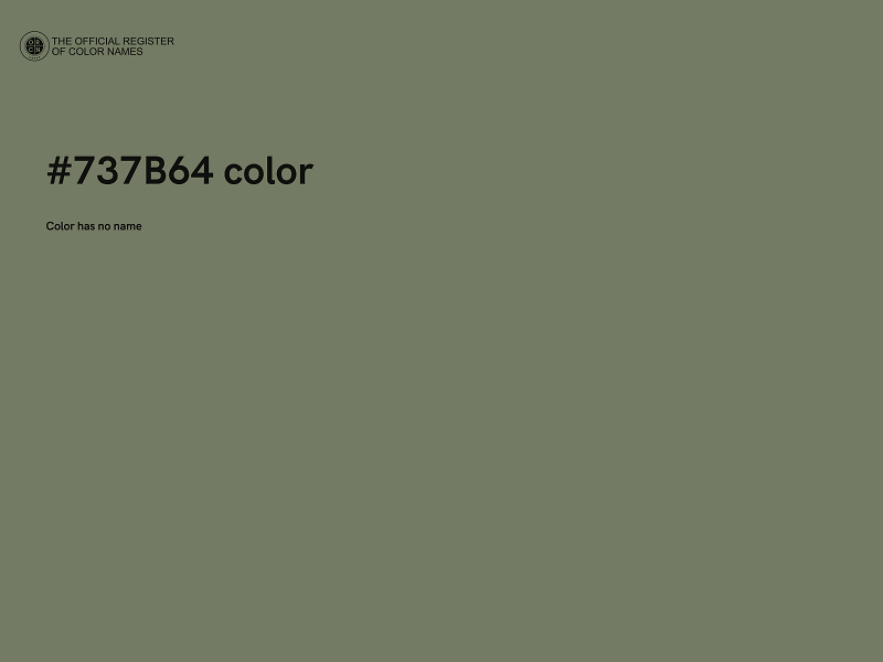 #737B64 color image