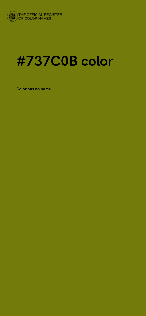 #737C0B color image