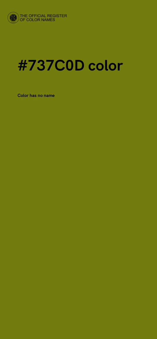 #737C0D color image