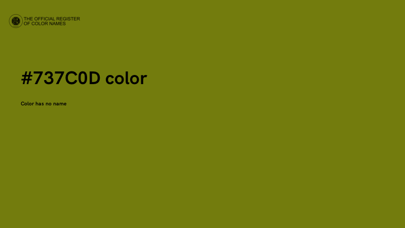 #737C0D color image