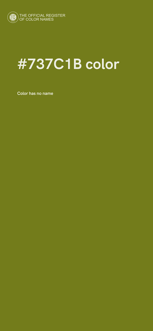 #737C1B color image