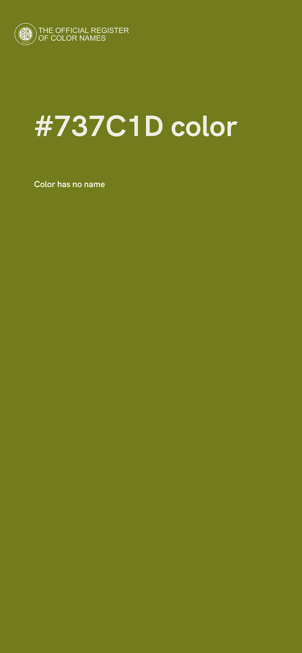 #737C1D color image