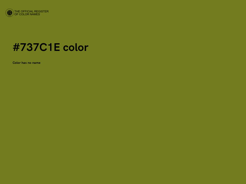 #737C1E color image