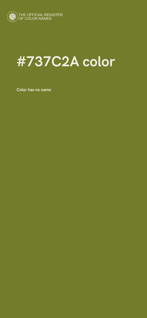 #737C2A color image
