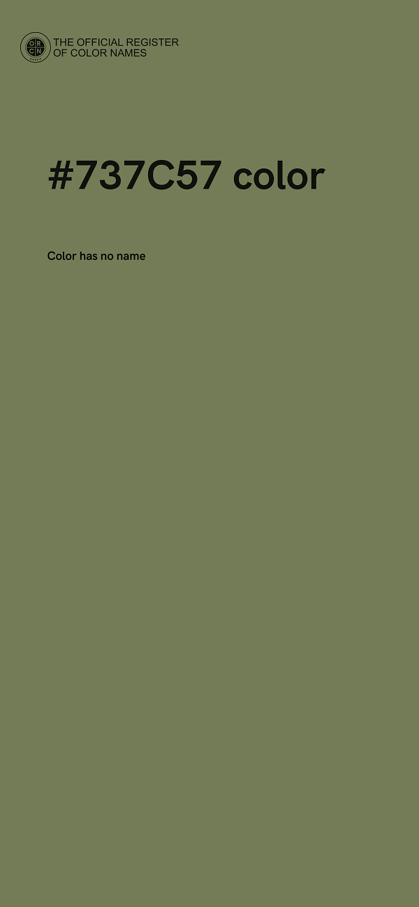 #737C57 color image