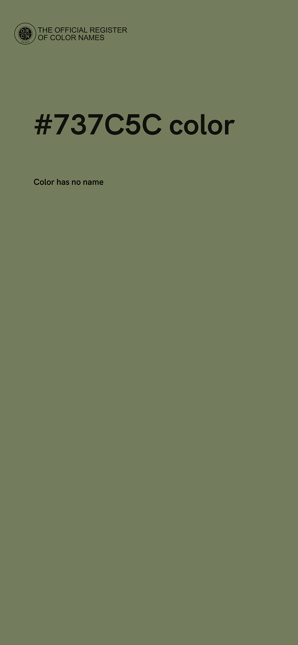 #737C5C color image