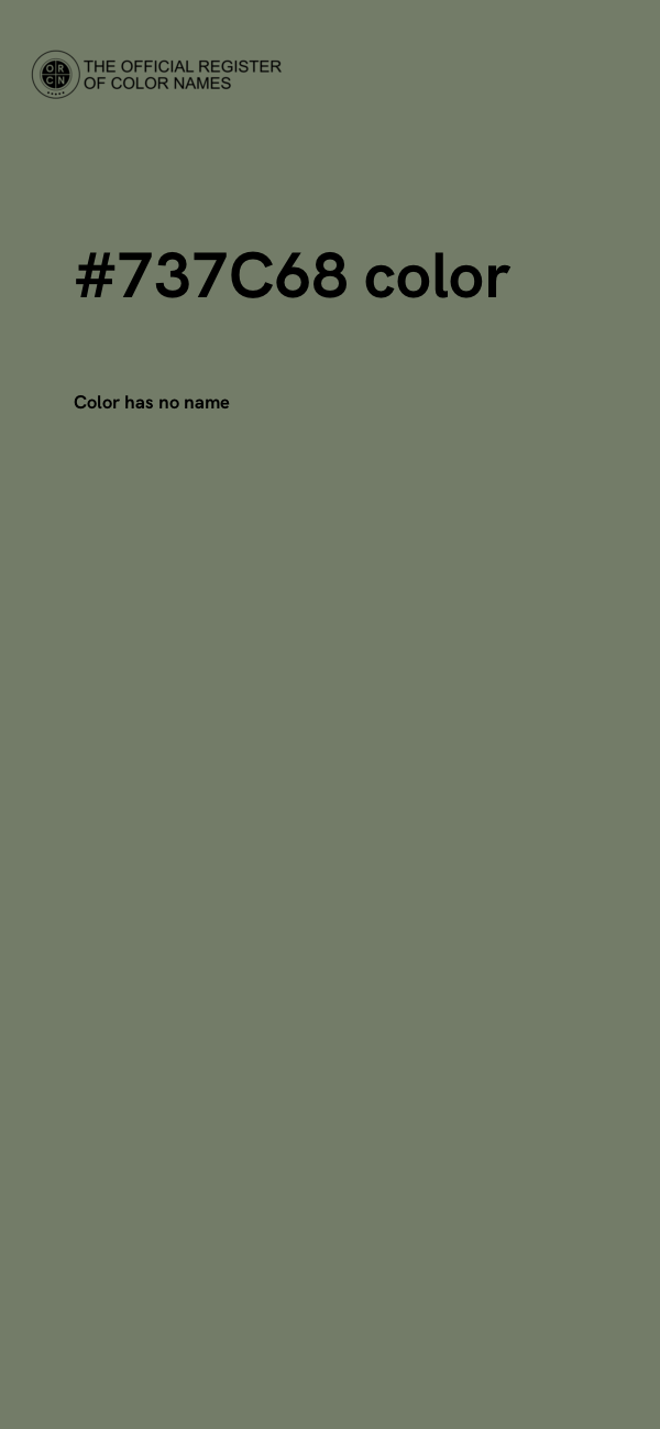 #737C68 color image