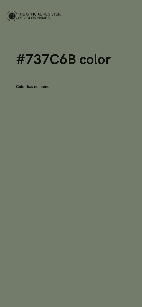 #737C6B color image