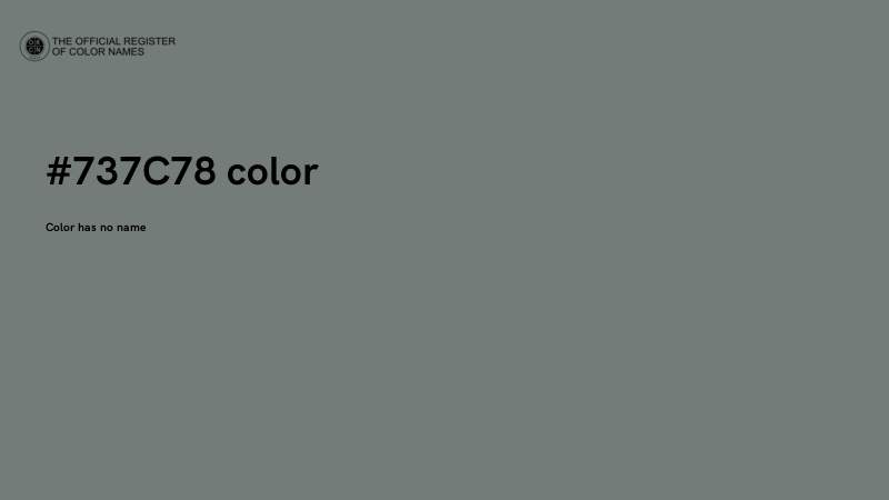 #737C78 color image