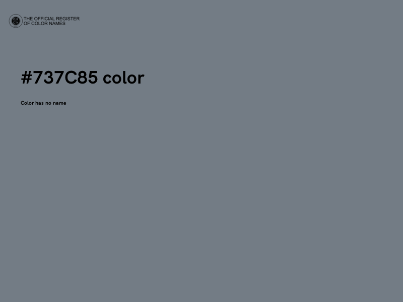 #737C85 color image