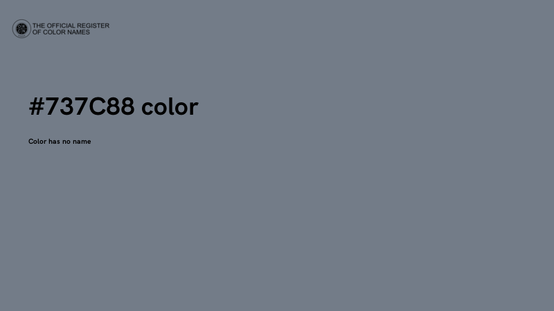 #737C88 color image