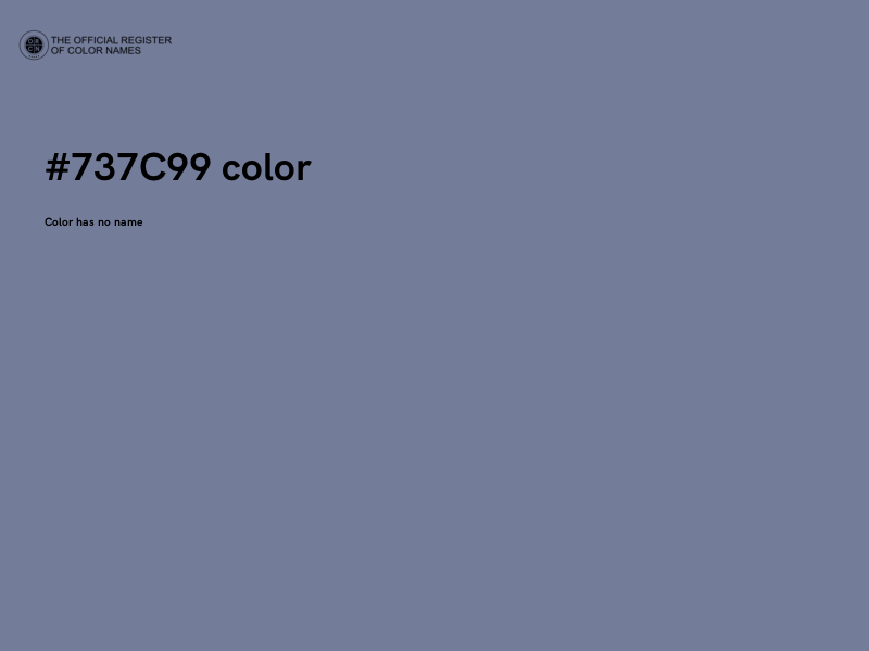 #737C99 color image