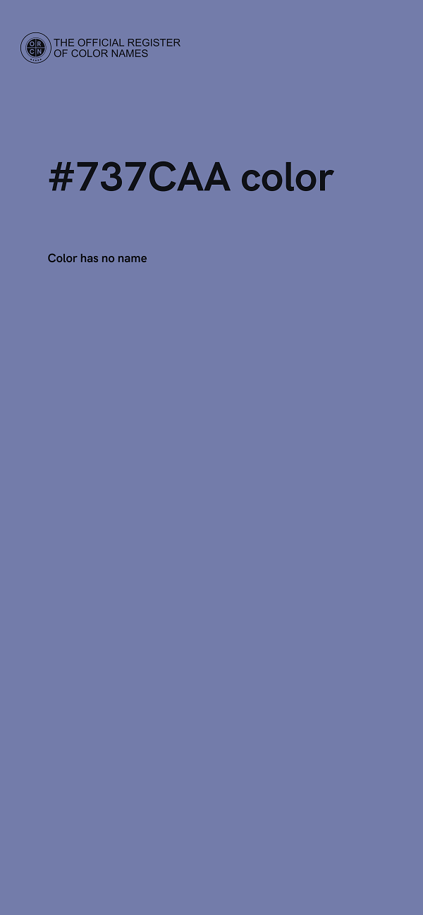 #737CAA color image
