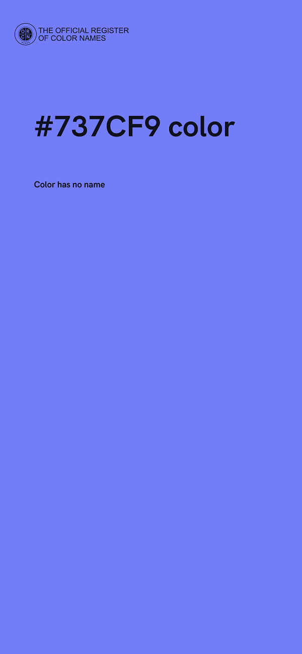 #737CF9 color image