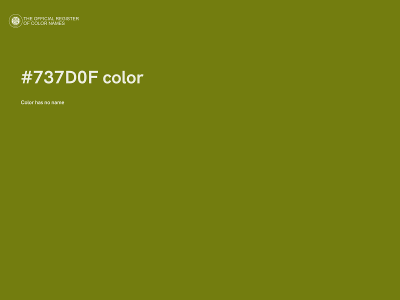 #737D0F color image