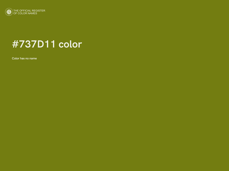 #737D11 color image