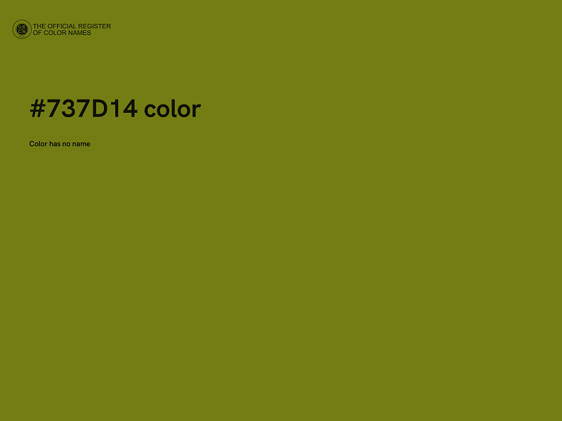 #737D14 color image