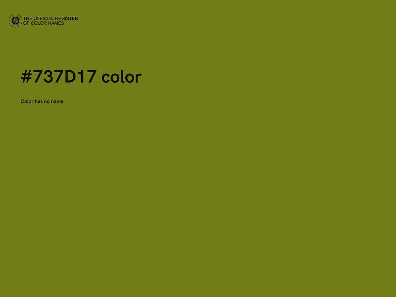 #737D17 color image
