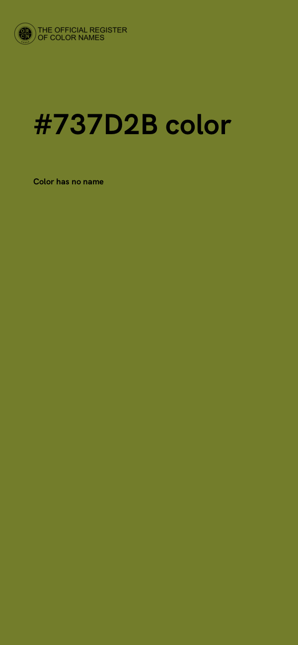 #737D2B color image