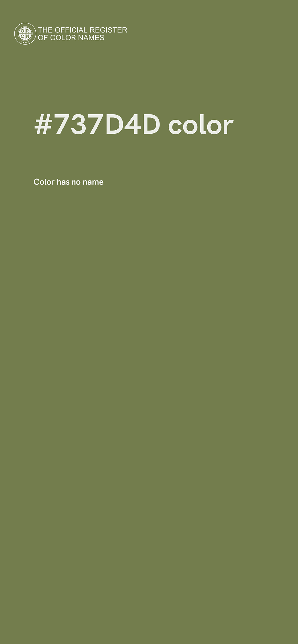 #737D4D color image