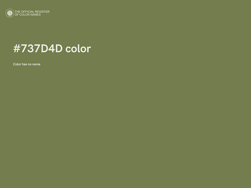 #737D4D color image