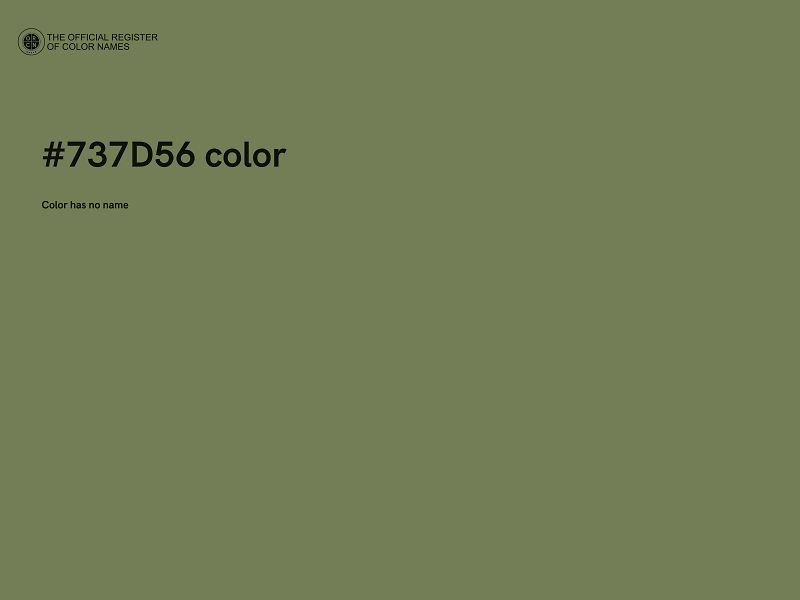 #737D56 color image