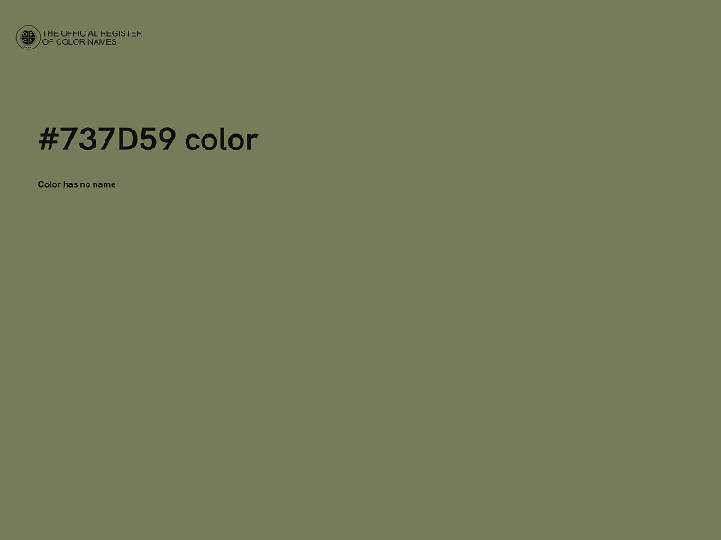 #737D59 color image