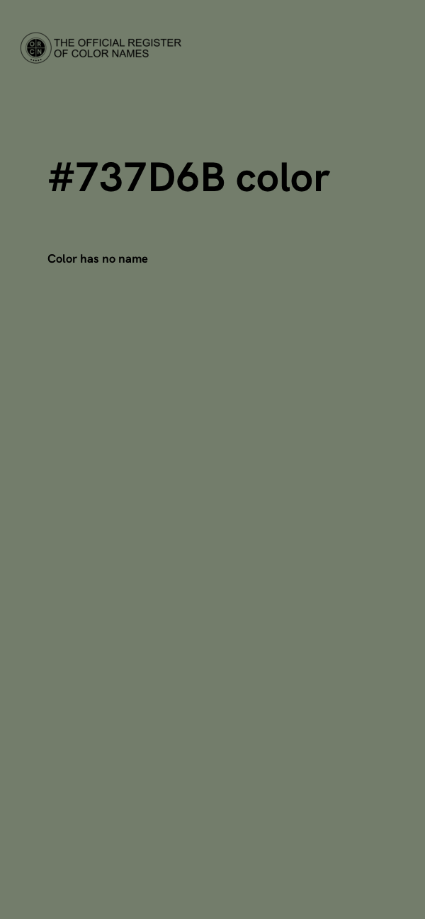 #737D6B color image
