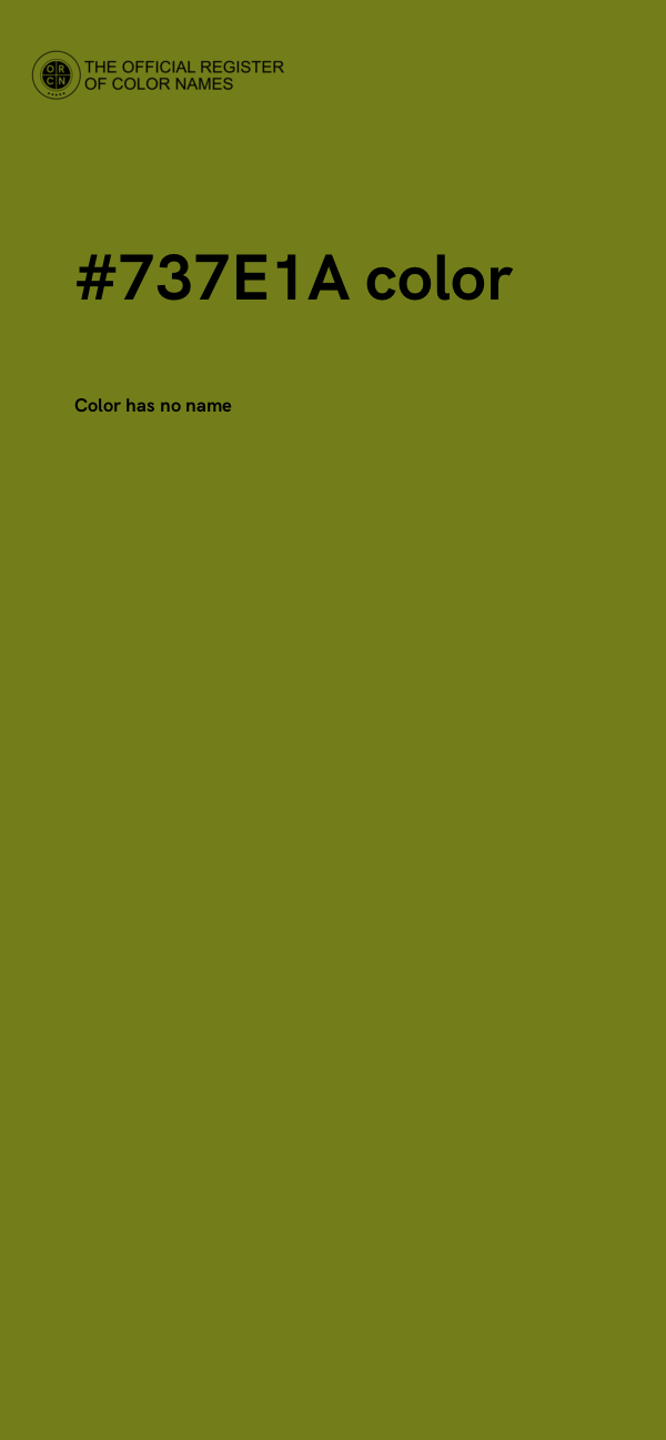 #737E1A color image