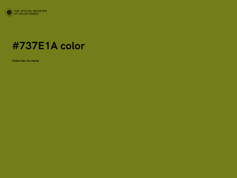 #737E1A color image