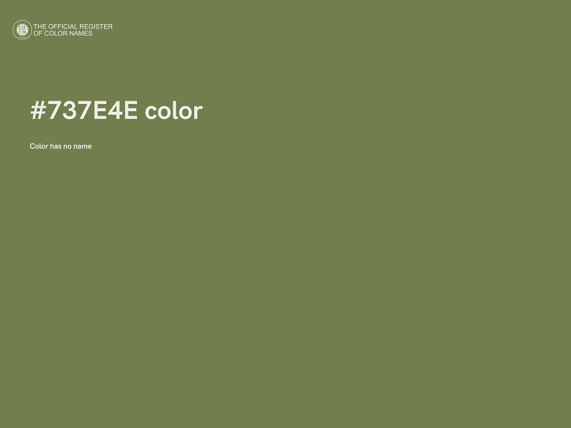 #737E4E color image