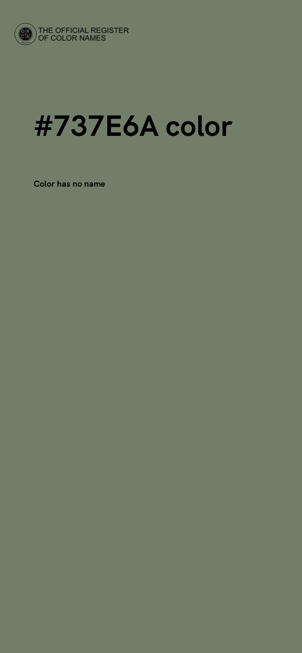 #737E6A color image