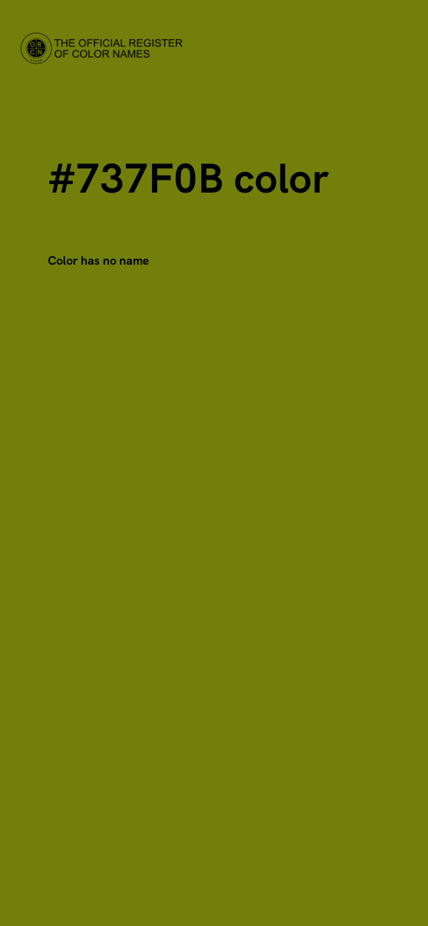 #737F0B color image