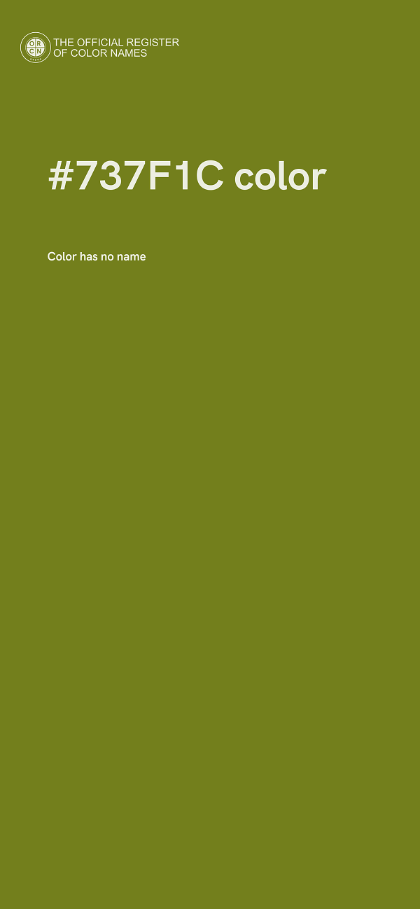 #737F1C color image