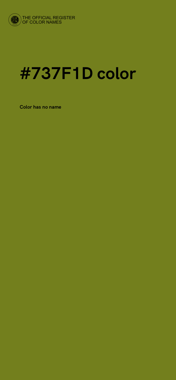 #737F1D color image