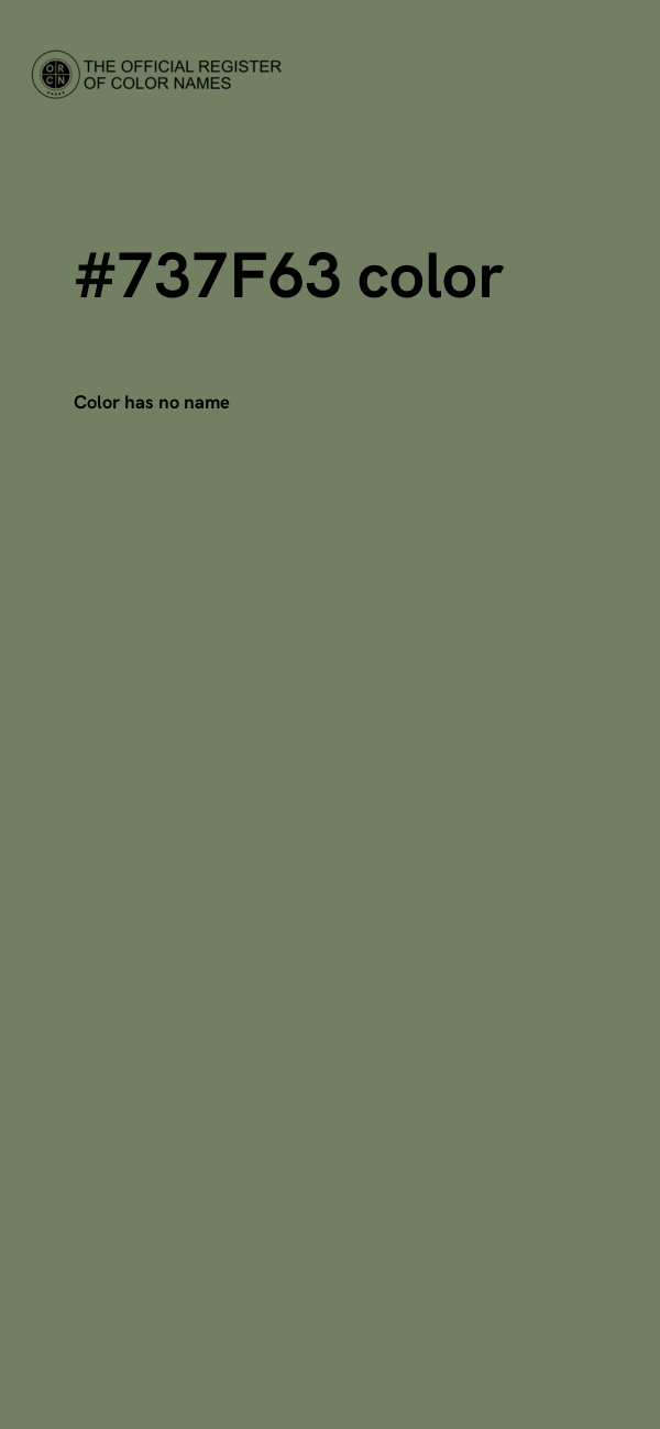 #737F63 color image