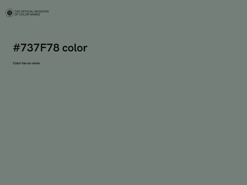 #737F78 color image