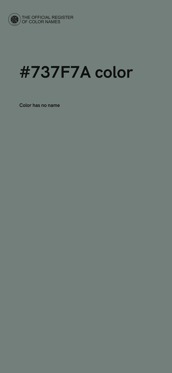 #737F7A color image