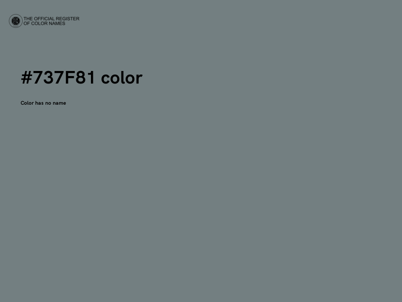 #737F81 color image