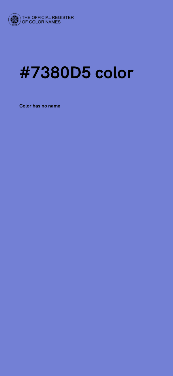 #7380D5 color image
