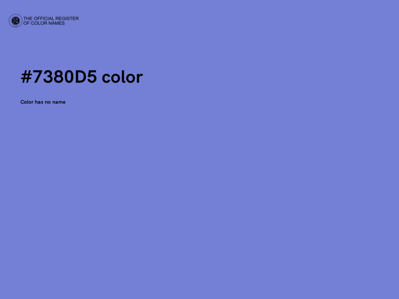 #7380D5 color image