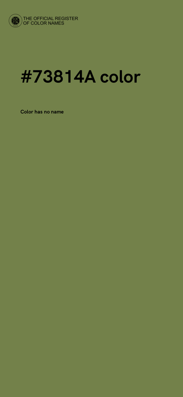 #73814A color image