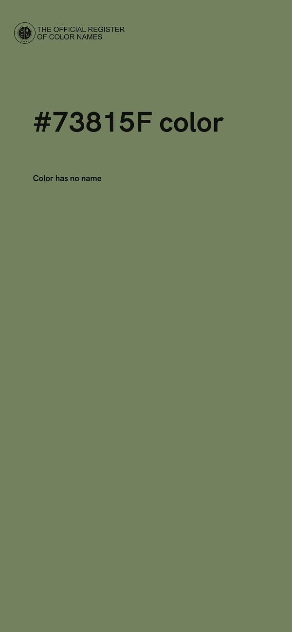 #73815F color image